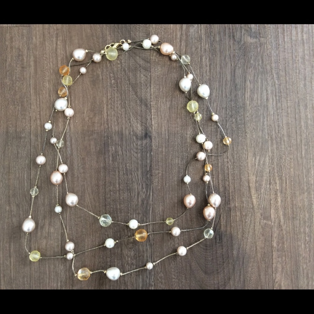 Boutique multi-beaded long necklace